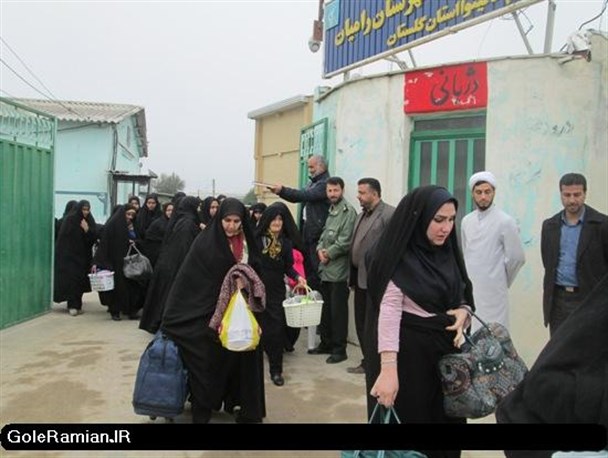 اعزام کاروان 140 نفره میثاق با شهدا از شهرستان رامیان+تصاویر