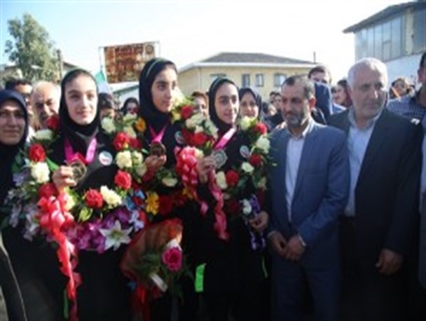 مراسم استقبال از قهرمانان اولین دوره مسابقات آسیایی نونهالان چین تایپه +صاویر
