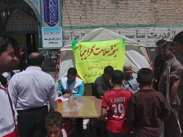 برپایی ایستگاه سنجش سلامت در شهرستان بهمئی+تصاویر