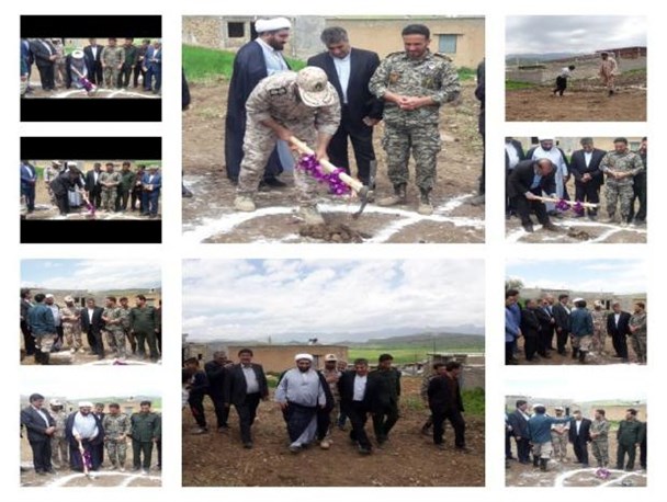 مراسم کلنگ زنی ۲ منزل مسکونی در شهرستان چگنی