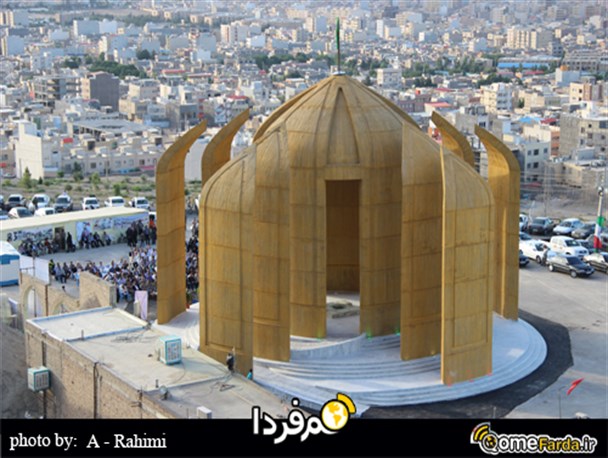 غربت شهدای گمنام در بام قم+تصاویر