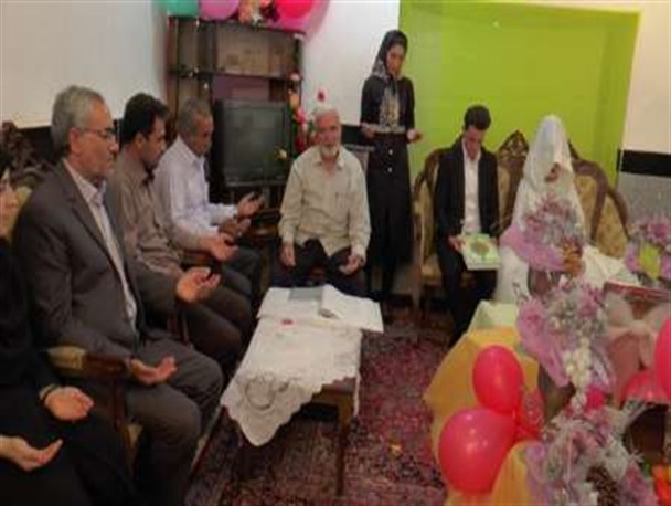جشن ازدواج دختر تحت پوشش بهزیستی شهرستان عجب شیر برگزار شد