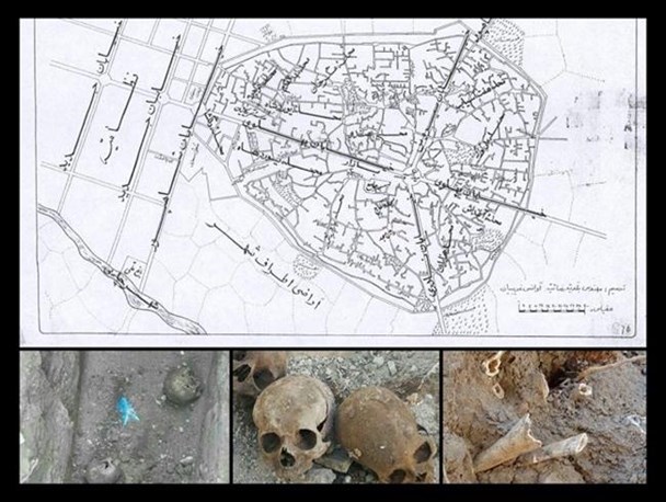 نقشه ناصری پرده از مکان16قبرستان ارومیه برداشت/خانه هایی روی مردگان؛ 16قبرستان زیر شهرارومیه شناسایی شد