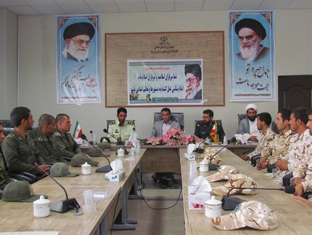 دیدار نیروهای نظامی و انتظامی شهرستان گرمه با فرماندار