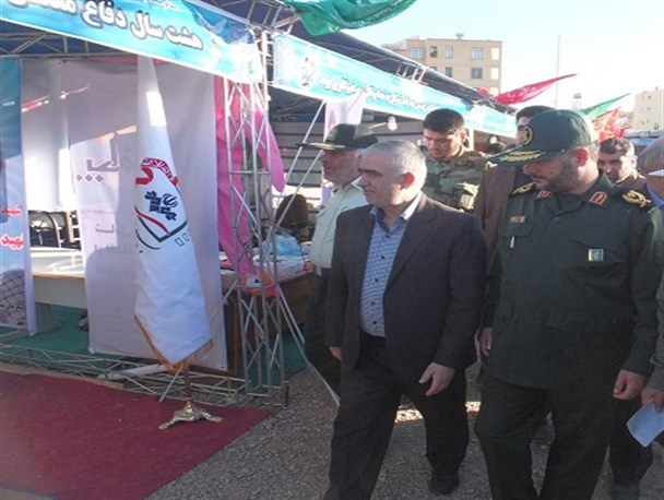 افتتاحیه نمایشگاه تخصصی هفته دفاع مقدس در بجنورد