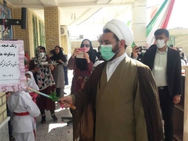 آئین زنگ بازگشایی مدارس در دهدشت نواخته شد+تصاویر