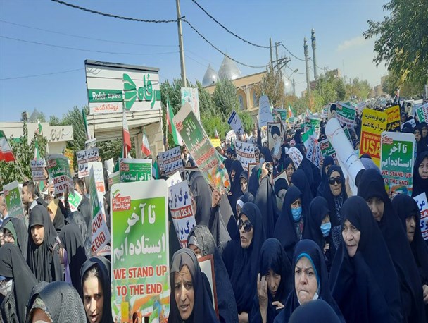 راهپیمایی مردم آذربایجان غربی در محکومیت حرکات هنجارشکنانه +تصاویر