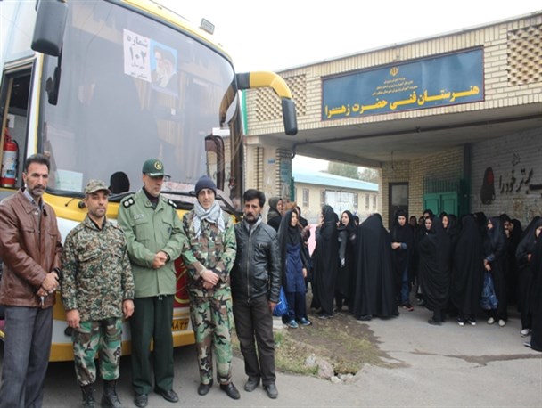 اعزام 250 نفر از دانش آموزان دختر به مناطق عملیاتی جنوب کشور