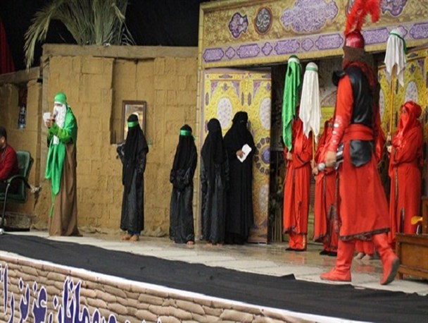 مراسم خطبه خوانی حضرت زینب (س) و تعزیه خرابه شام در یاسوج برگزار شد + تصاویر
