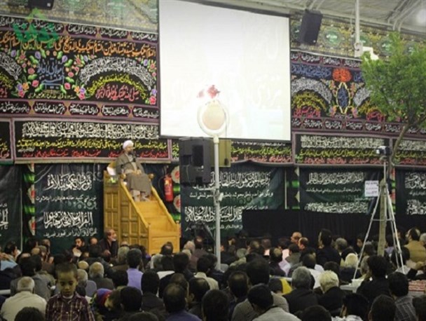 مراسم عزاداری در مجتمع فرهنگی رضوان/ تصاویر