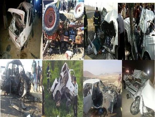 مرگ 39 نفر در سوانح رانندگی محدوده شهرستان بوکان