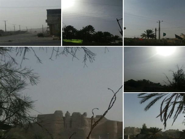 غول ریزگردها منوجان را محاصره کرد/تصاویر