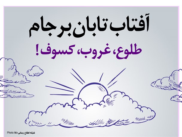 اینفوگرافیک/آفتاب تابان برجام، طلوع غروب،‌کسوف !