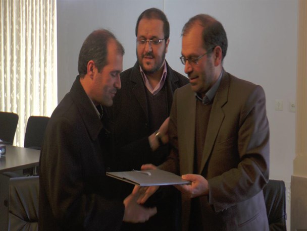 مراسم تودیع ومعارفه رییس دانشگاه پیام نور شهرستان عجب شیر برگزار شد