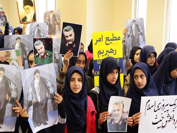 نواختن زنگ ایثار و شهادت د شهرستان چرام/ جشن پیروزی جبهه مقاومت بر گروه تکیفری داعش+تصاویر