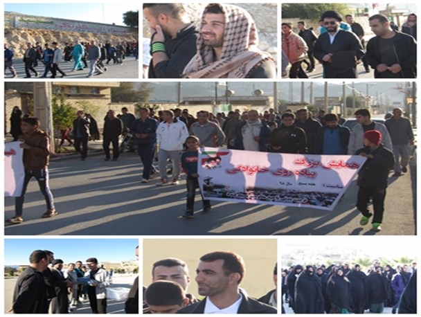 برگزاری همایش پیاده روی خانوادگی به مناسبت هفته بسیج در لنده