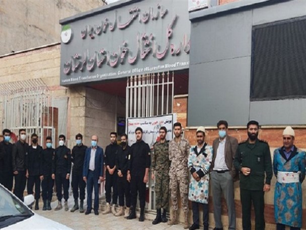 برگزاری پویش "نذر خون" توسط بسیجیان خرم‌آباد