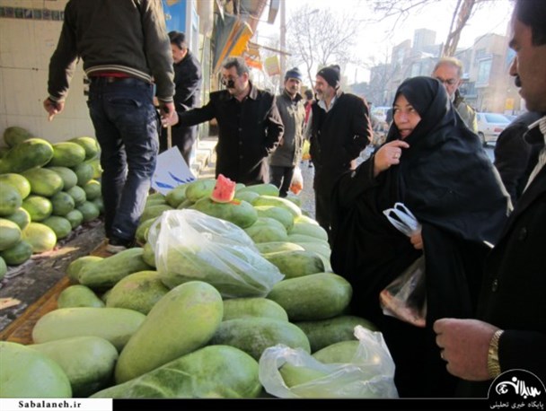 بازار شب یلدا در اردبیل+تصاویر