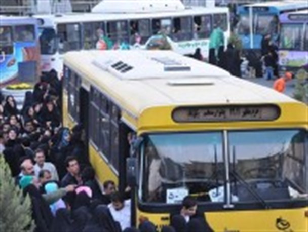 سرویس دهی به عزاداران با ۳۲۰ دستگاه اتوبوس در اربعین حسینی