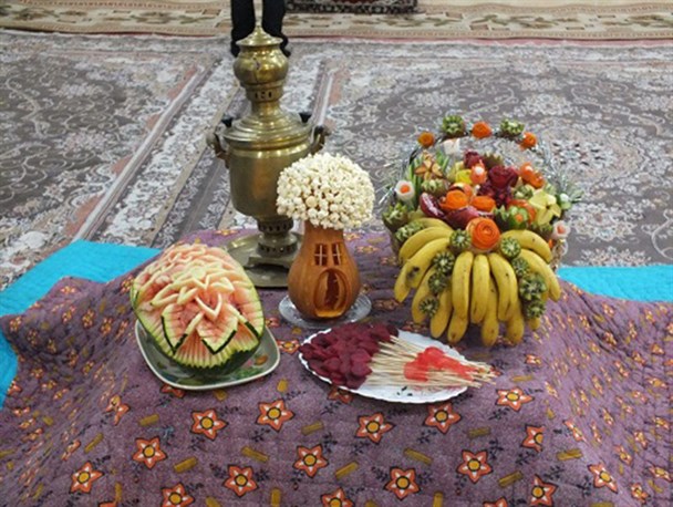 مراسم نمادین شب یلدا در مدارس خلیل آباد برگزار شد+تصاویر