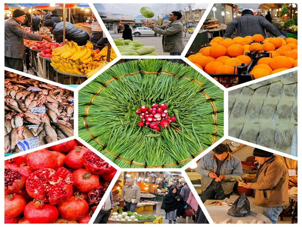حال و هوای بازار خرید شب یلدا در رشت+ تصاویر