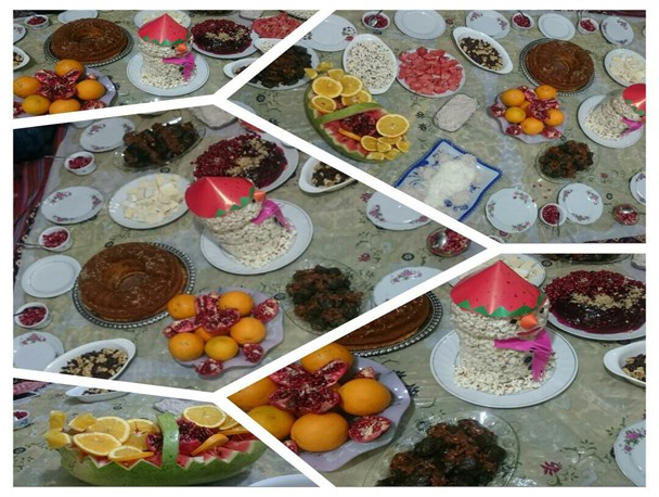 سفره های یلدایی در قاب تصویر