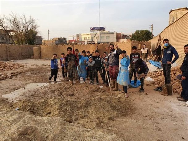 غیرت فاطمی جوانان محله نیروگاه قم به روایت تصویر