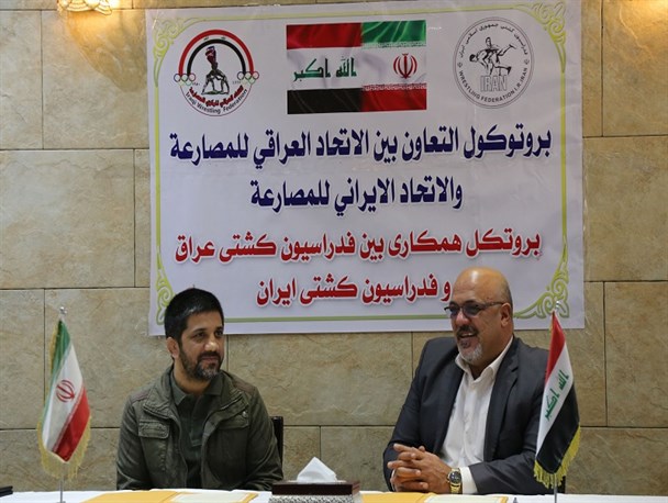 امضای تفاهم‌نامه هم‌کاری بین فدراسیون‌های کشتی ایران و عراق/ درخواست کشور همسایه برای استفاده از ظرفیت ایران