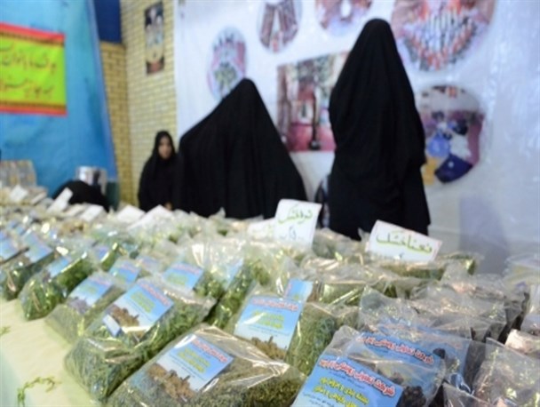 برپایی نمایشگاه عرضه محصولات تولیدی و توزیعی به همت کارگروه اقتصادی بسیج در بشرویه