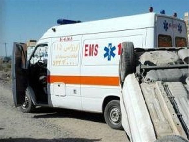 ۳ مجروح به علت واژگونی سواری پراید در محدوده روستای اسلام‌آباد دماوند