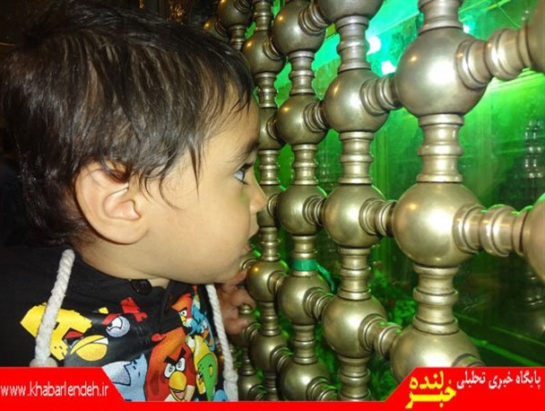 نماز و زیارت کودک یک ونیم ساله در حرم مطهرحضرت بی بی حکیمه (س)/ تصاویر