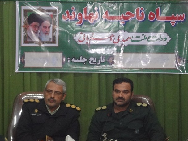 همکاری و تعامل خوب سپاه پاسداران و نیروی انتظامی نهاوند برای برگزاری انتخابات