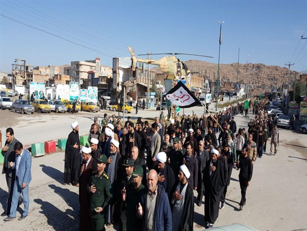 طنین نوای یافاطمه (س) در آسمان شهرستان سرپلذهاب+ تصاویر