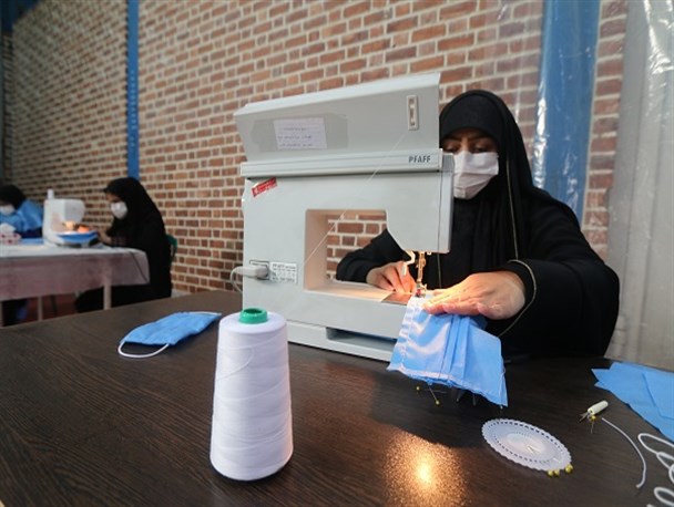 کارگاه‌های تولید ماسک؛ سنگر پشتیبانی از مدافعان سلامت در کرمان