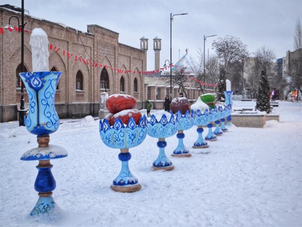 جلوه‌های زیبای زمستان در بهار اردبیل
