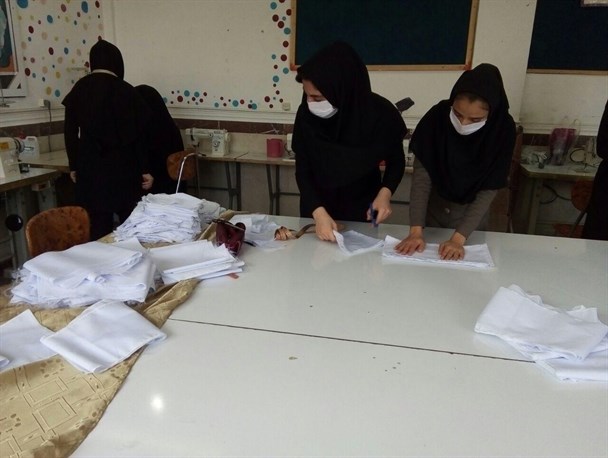 تولید بیش از 8 هزار عدد ماسک توسط گروههای جهادی دهگلان