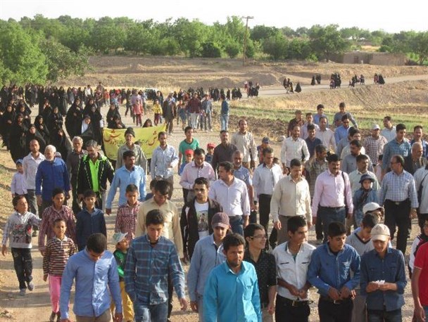 برگزاری همایش بزرگ پیاده روی خانوادگی در آبیز +تصاویر