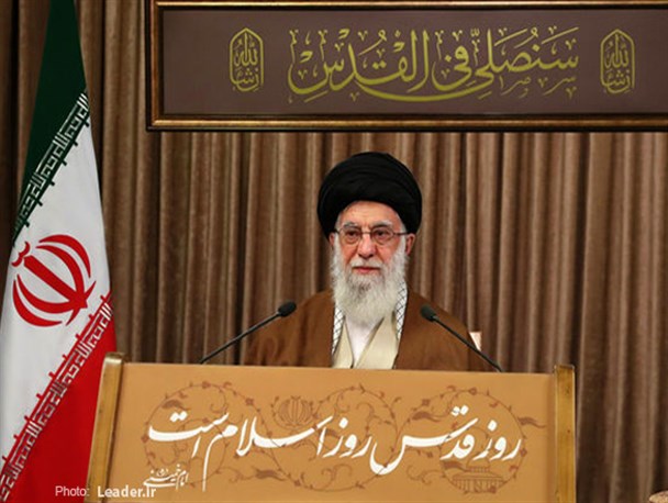 تصاویر/پخش زنده سخنان رهبر انقلاب به‌مناسبت روز قدس