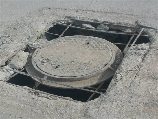 منهول های خطر ساز در کمین شهروندان سی سخت+تصاویر