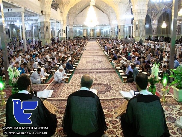 محفل اُنس با قرآن در ماه رمضان،بارگاه مطهر رضوی/تصاویر