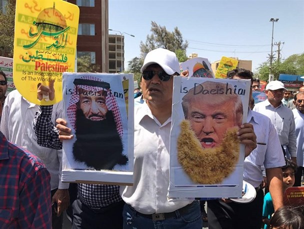 سنگ تمام روزه داران در روز قدس/ مرگ بر اسرائیل و آمریکا شعار همیشگی فرزندان رئیسعلی+ تصاویر