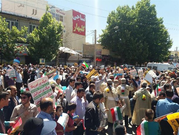 پرچم اسرائیل و آمریکا زیر پای تظاهرکنندگان/ شعار مرگ بر آمریکا و اسرائیل در کهگیلویه و بویراحمد طنین انداز شد