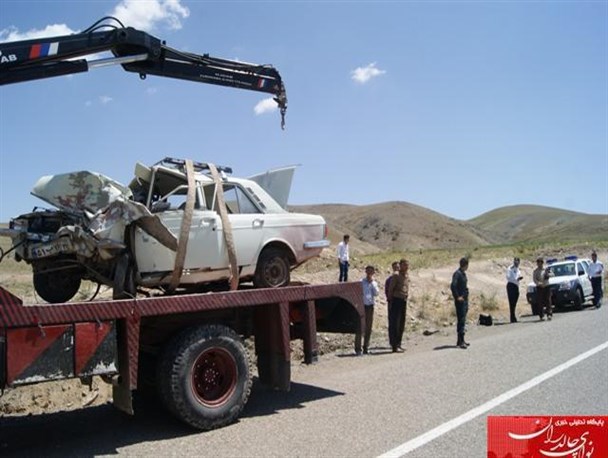 یک کشته و  دو مجروح بر اثر واژگونی خودرو  +تصاویر