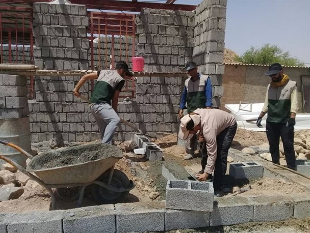 جهاد جهادگران بسیجی در گرمای سوزان دهلران + تصاویر