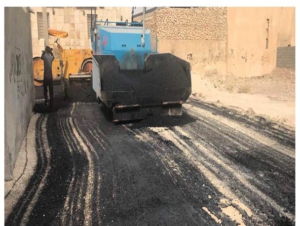 آغاز مرحله دوم نهضت آسفالت کوچه ها و معابر شهر اهرم+ عکس