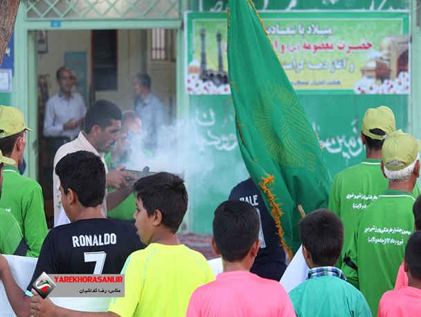 استقبال گرم مردم خلیل آباد از کاروان دوندگان جاده ولایت