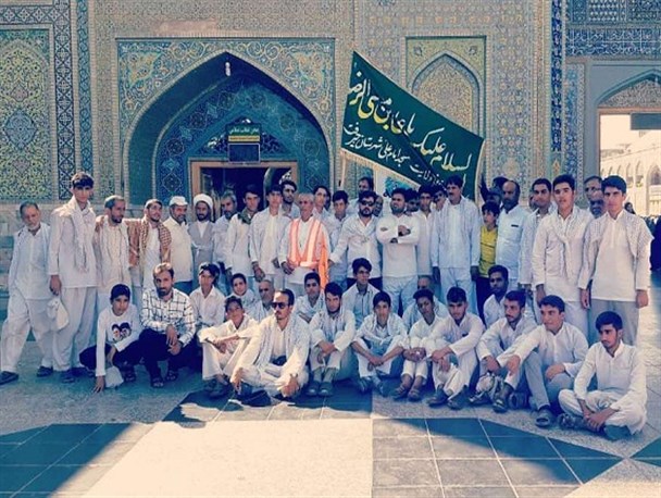 کاروان پیاده‌روی ۶۰ نفره جیرفت به مشهد مقدس رسید