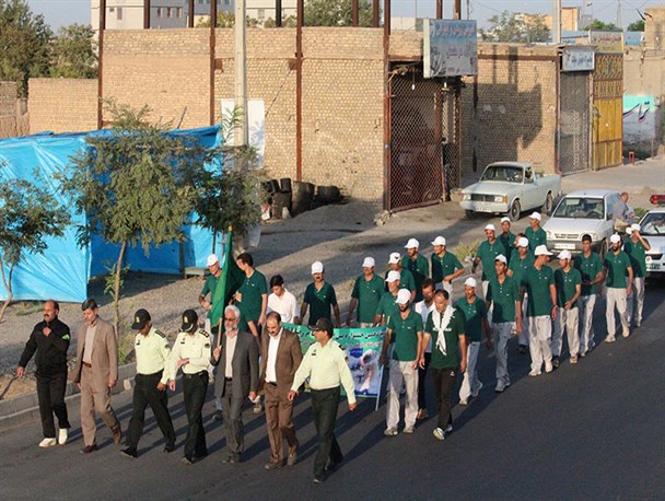 کاروان دو استقامت امدادی جاده ولایت وارد خلیل آباد شد