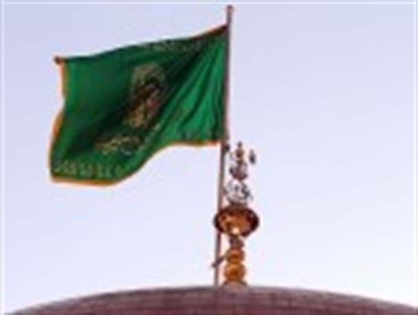 نیمروز میزبان خدام و پرچم بارگاه ملکوتی حضرت امام رضا (ع)