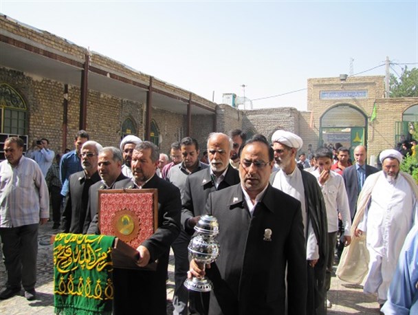کاروان زیر سایه خورشید به مهدیشهر رسید/ مهدیشهر آکنده از عطر حرم رضوی شد + تصاویر
